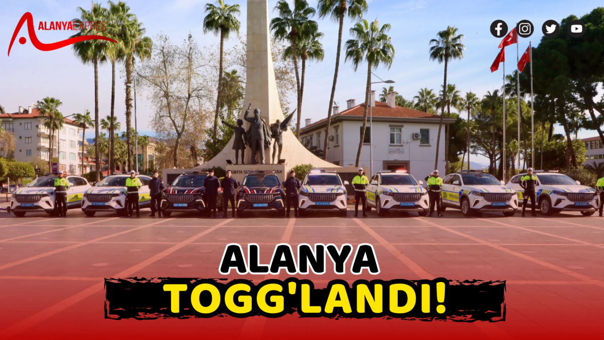 ALANYA TOGG'LANDI! Yerli ve Milli TOGG, Emniyet ve Jandarma Birimlerine Teslim Edildi