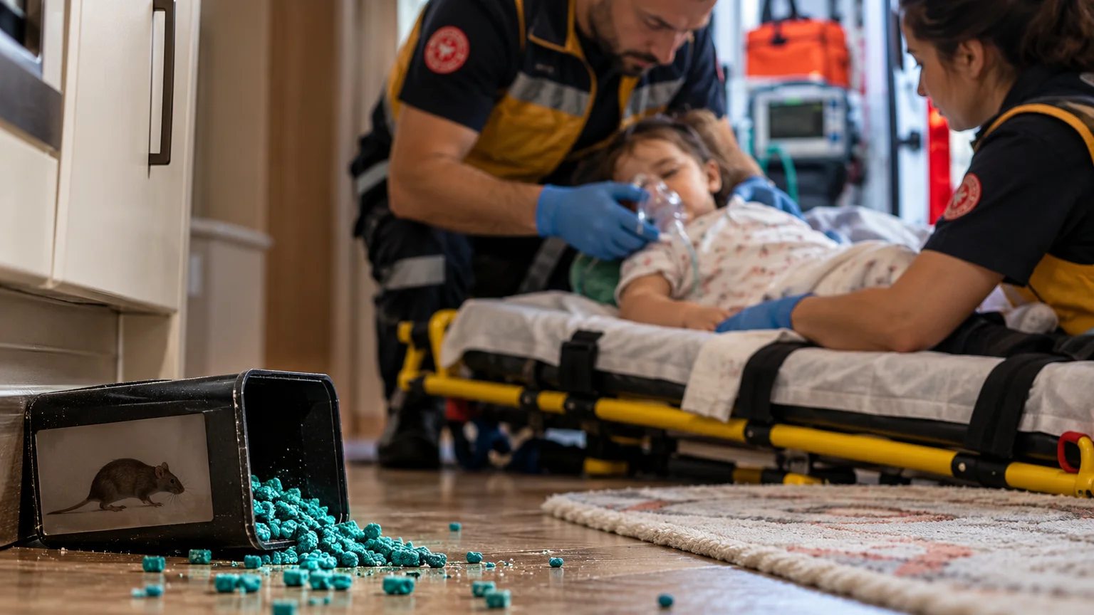 ALANYA’DA 1 YAŞINDAKİ BEBEK FARE ZEHRİNDEN HASTANELİK OLDU!