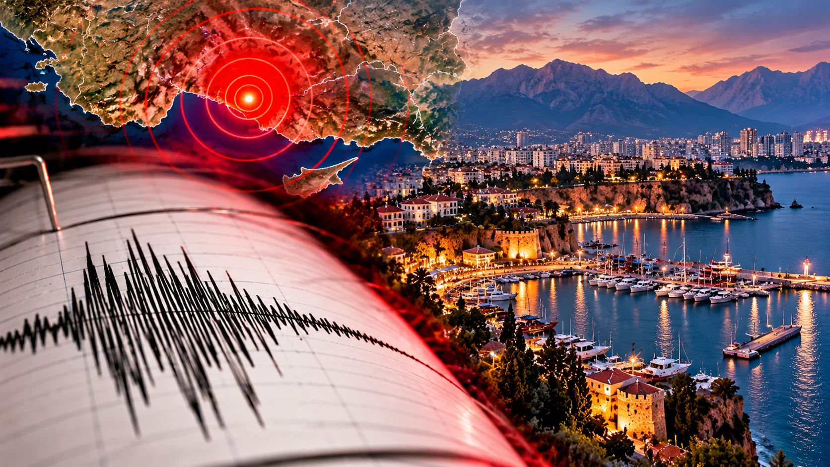 ANTALYA’DA AKŞAM SAATLERİNDE DEPREM!