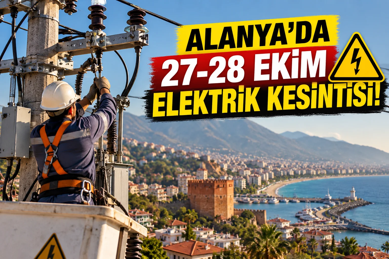 ALANYA’DA 2 GÜN BOYUNCA ELEKTRİK KESİNTİSİ!